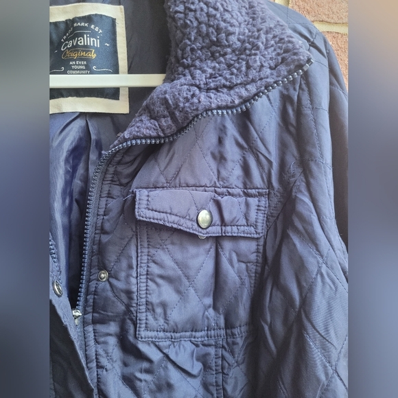 Cavalini Women's Navy Quilted Jacket - Picture 7 of 11